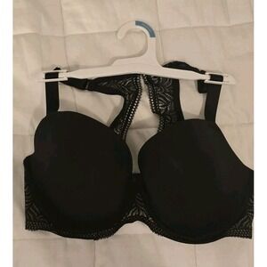 Paramour 36DDD Bra Black Carolina Seamless Plunge Racer Back NWT Underwire